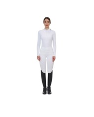 WOMEN S COMPETITION RIDERTECHNOLOGY LS POLO SHIRT WITH ZIP