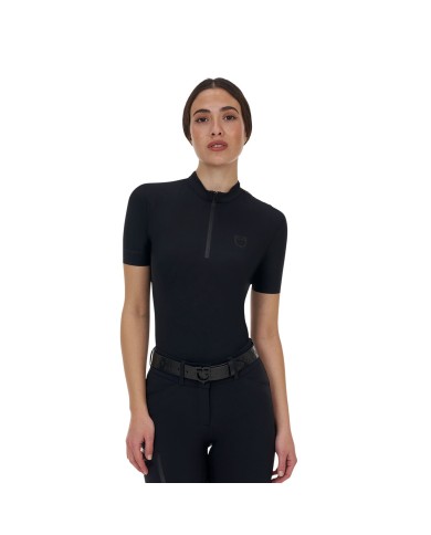 WOMEN S TRAINING RIDERTECHNOLOGY POLO SHIRT SS WITH ZIP