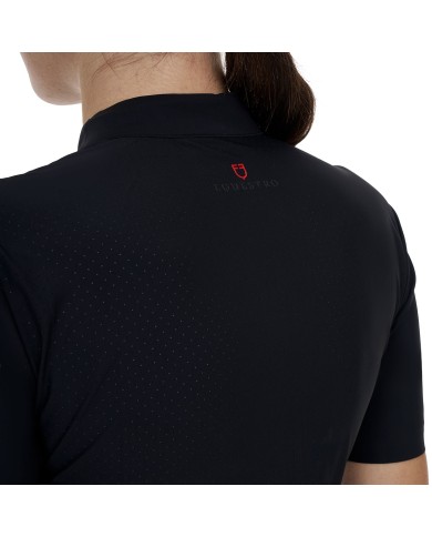 WOMEN S TRAINING RIDERTECHNOLOGY POLO SHIRT SS WITH ZIP