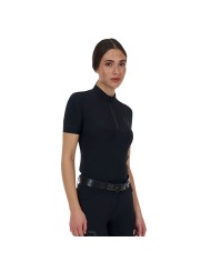 WOMEN S TRAINING RIDERTECHNOLOGY POLO SHIRT SS WITH ZIP