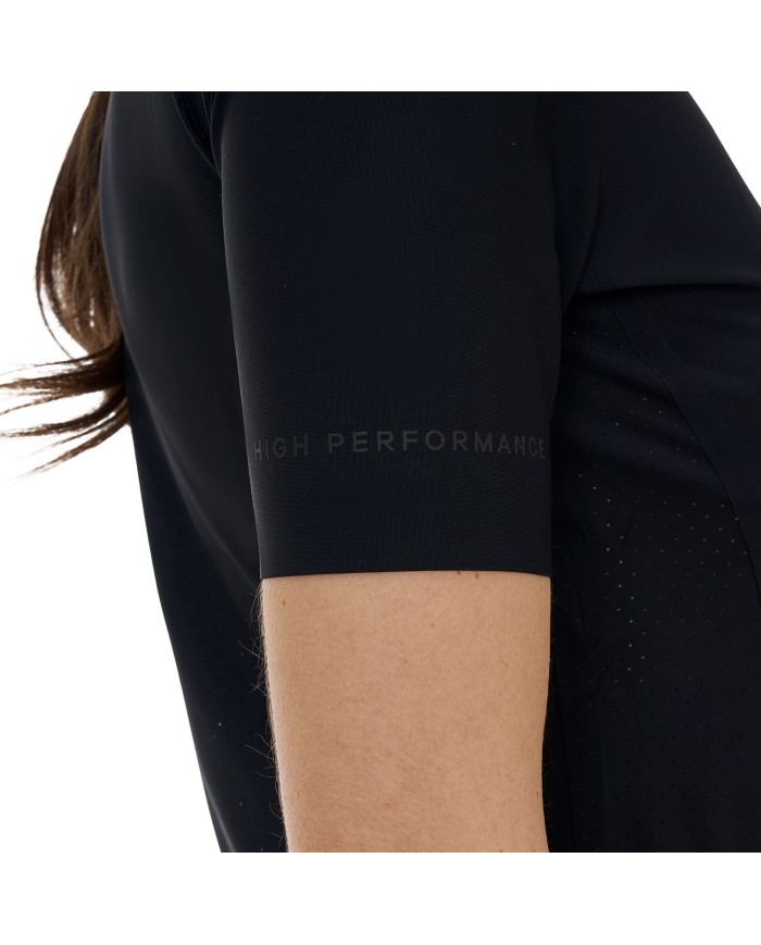 WOMEN S TRAINING RIDERTECHNOLOGY POLO SHIRT SS WITH ZIP