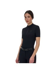 WOMEN S TRAINING RIDERTECHNOLOGY POLO SHIRT SS WITH ZIP