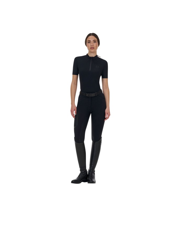 WOMEN S TRAINING RIDERTECHNOLOGY POLO SHIRT SS WITH ZIP