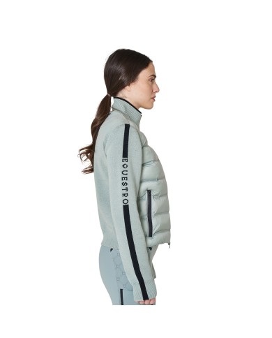 WOMEN S FULL ZIP HYBRID NYLON+ KNIT JACKET