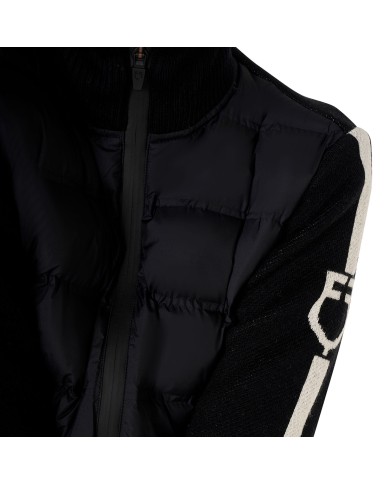 WOMEN S FULL ZIP HYBRID NYLON+ KNIT JACKET