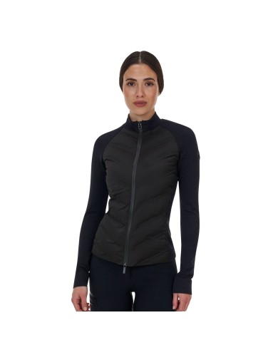 WOMEN S RIDERTECHNOLOGY FULL ZIP HIBRYD NYLON+KNIT QUILTED JACKET