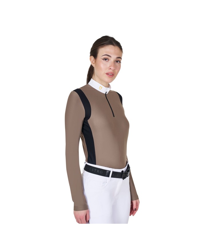 WOMAN JERSEY COMPETITION LS ZIP SHIRT