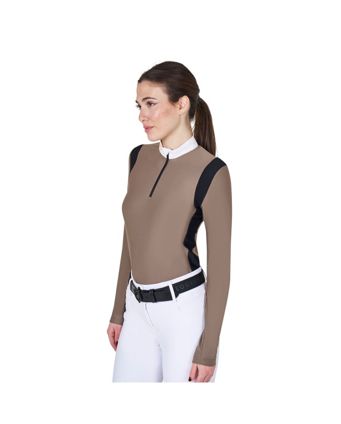 WOMAN JERSEY COMPETITION LS ZIP SHIRT