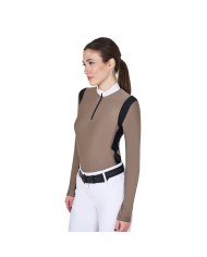 WOMAN JERSEY COMPETITION LS ZIP SHIRT