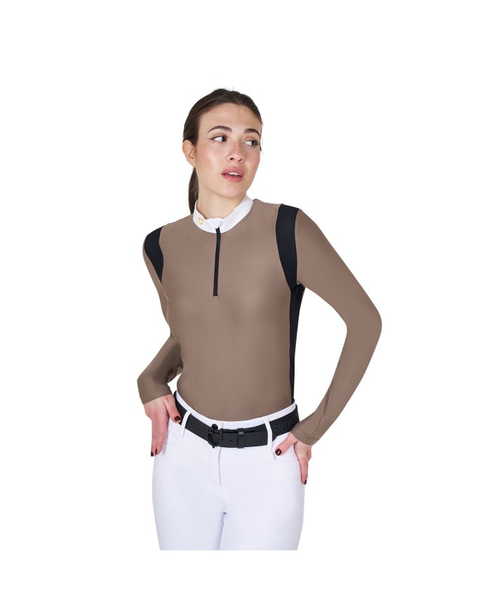 WOMAN JERSEY COMPETITION LS ZIP SHIRT