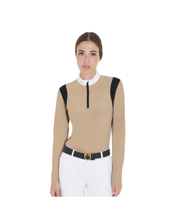 WOMAN JERSEY COMPETITION LS ZIP SHIRT