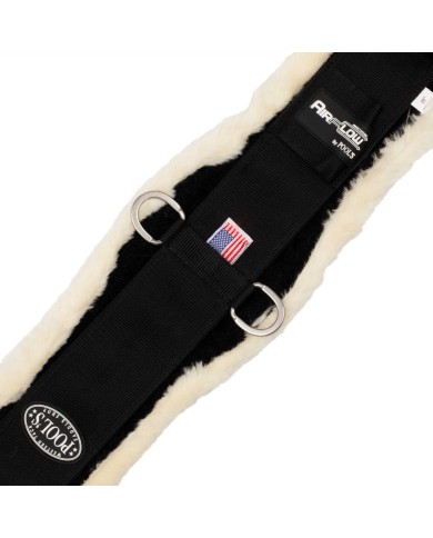 AIRFLOW COMFORT WESTERN GIRTH WITH SYNTHETIC WOOL