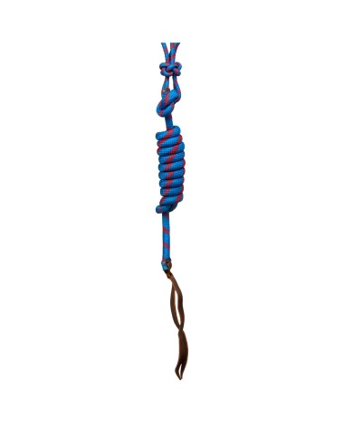 KNOTTED ROPE HALTER W/LEAD