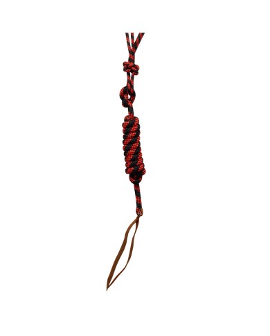 KNOTTED ROPE HALTER W/LEAD