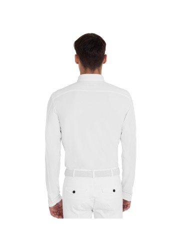 MEN S KNIT INSERT COMPETITION POLO SHIRT LS BUTTONS