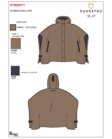 WOMEN S SOFTSHELL RAIN CAPE