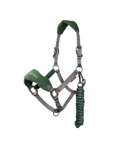 VOGUE HEADCOLLAR & LEADROPE HUNTER GREEN VOGUE HEADCOLLAR & LEADROPE HUNTER GREEN