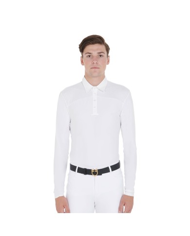 MAN COMPETITION JERSEY LS BUTTONS POLO