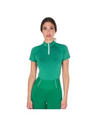 WOMAN TECHNICAL TRAINING POLO SS ZIP