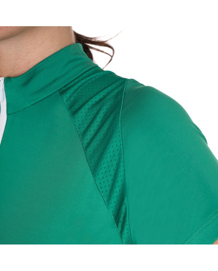 WOMAN TECHNICAL TRAINING POLO SS ZIP