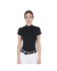 WOMAN TECHNICAL TRAINING POLO SS ZIP