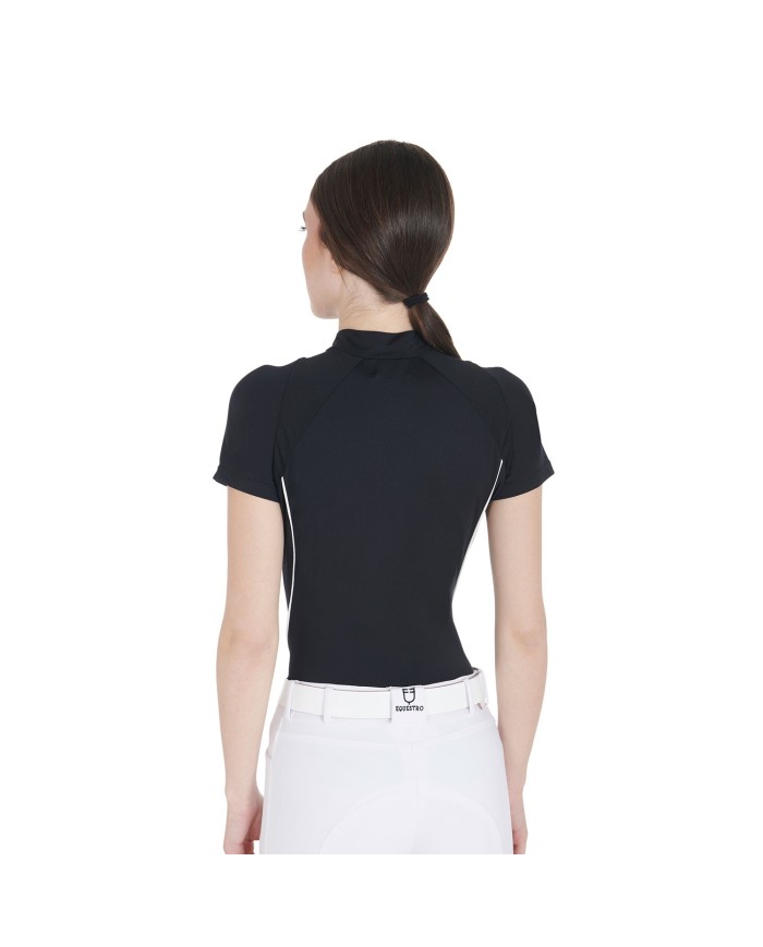 WOMAN TECHNICAL TRAINING POLO SS ZIP