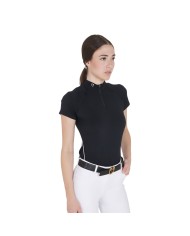 WOMAN TECHNICAL TRAINING POLO SS ZIP
