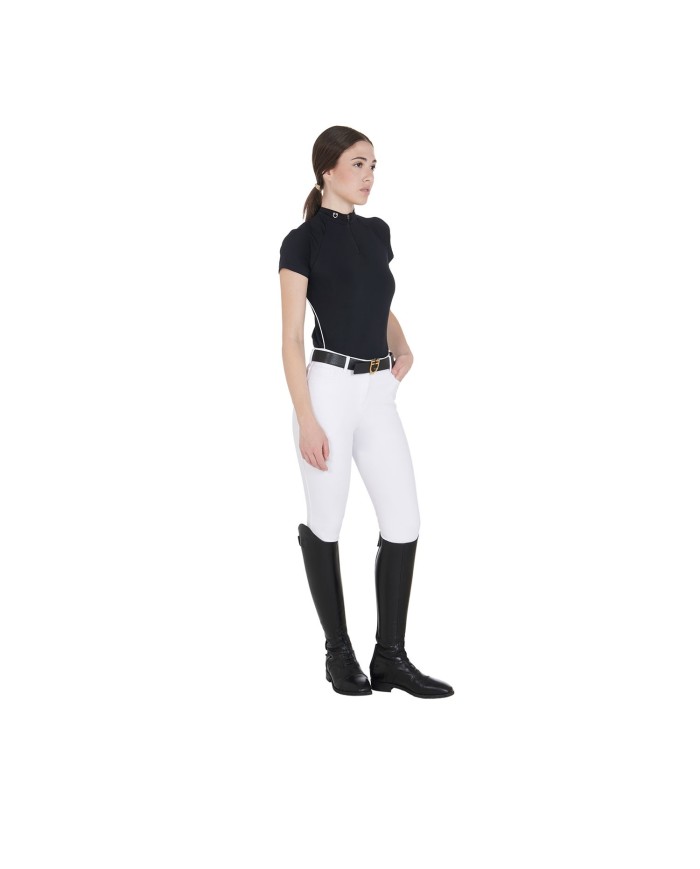 WOMAN TECHNICAL TRAINING POLO SS ZIP
