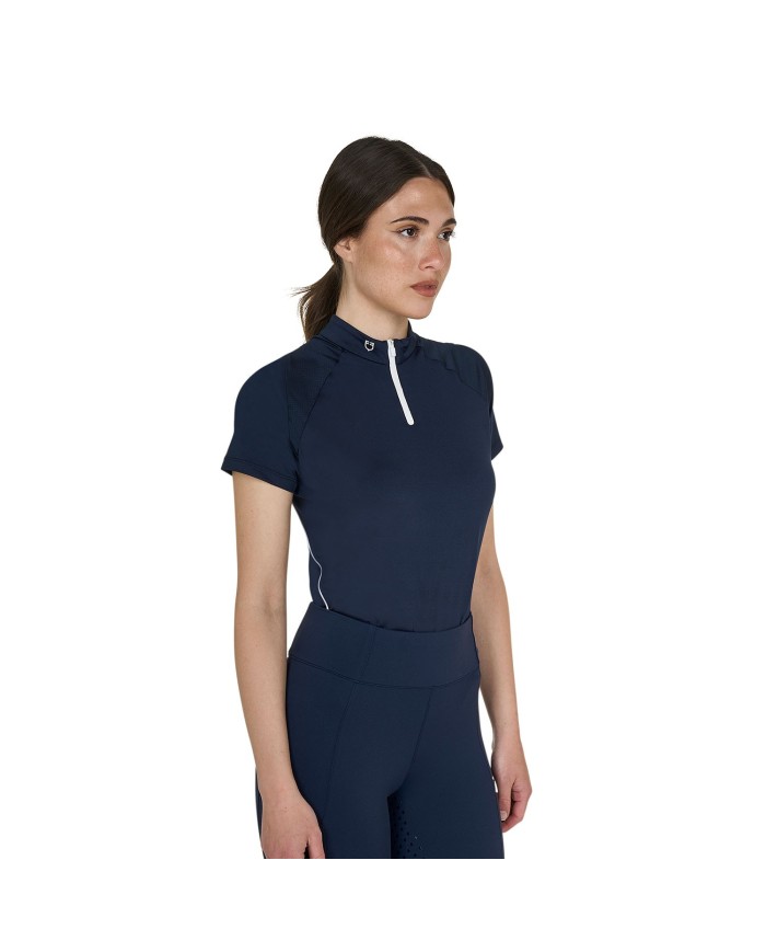 WOMAN TECHNICAL TRAINING POLO SS ZIP