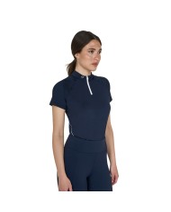 WOMAN TECHNICAL TRAINING POLO SS ZIP