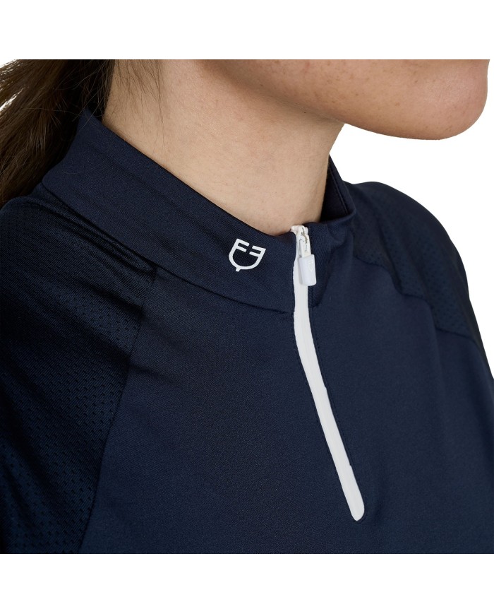 WOMAN TECHNICAL TRAINING POLO SS ZIP