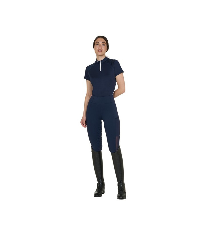 WOMAN TECHNICAL TRAINING POLO SS ZIP
