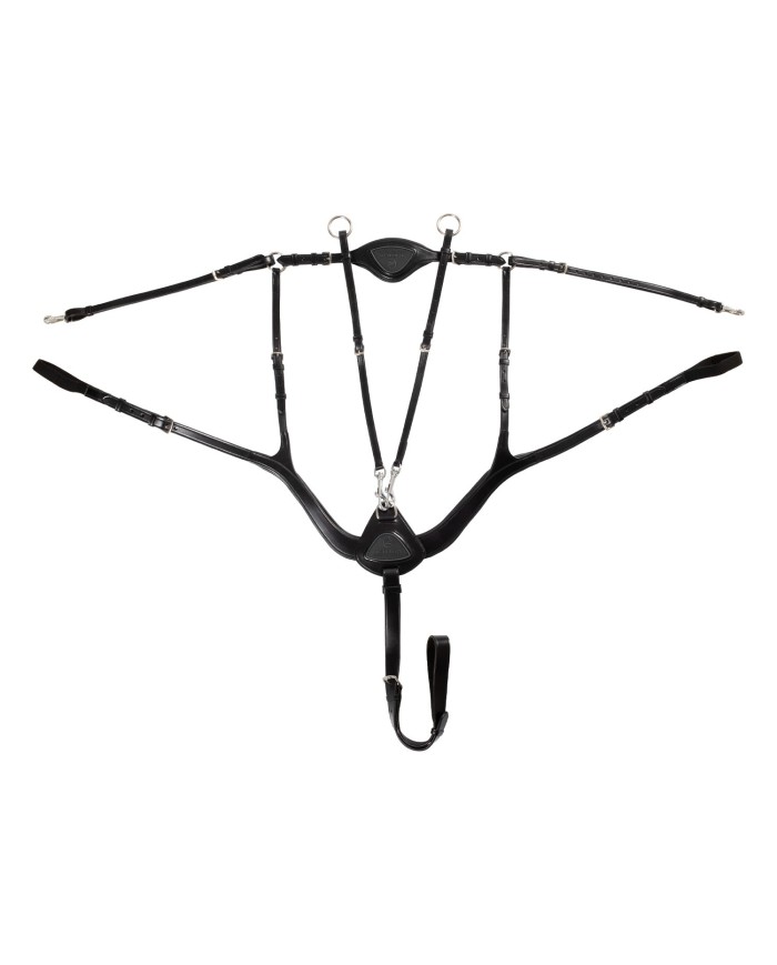 ANATOMICAL LEATHER 5 POINT ATTACHMENT BREASTPLATE