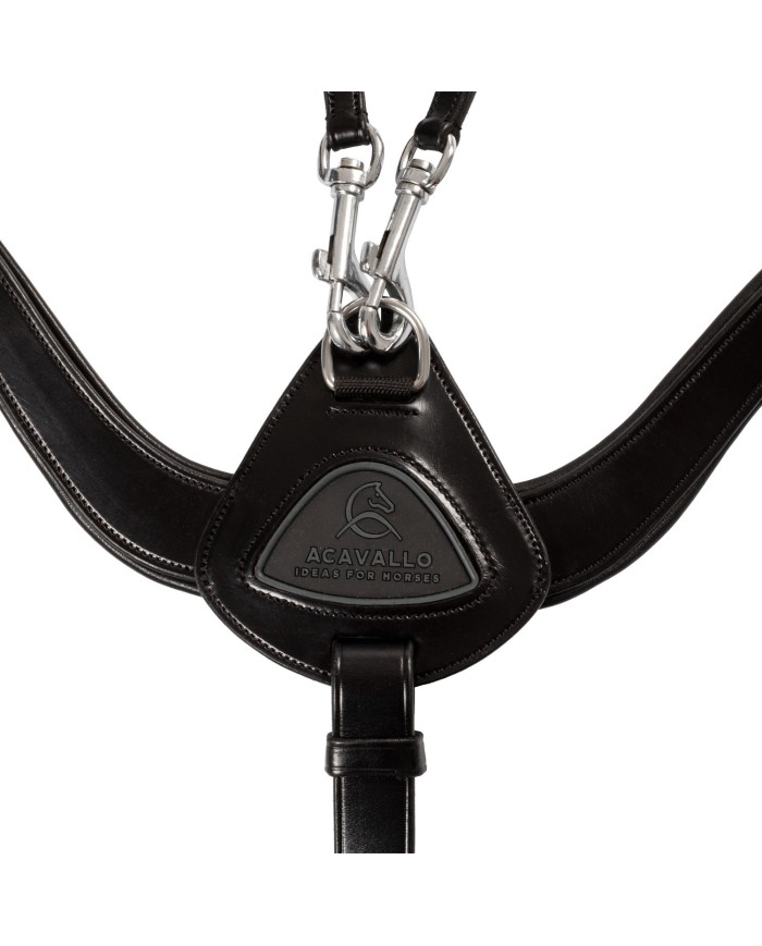 ANATOMICAL LEATHER 5 POINT ATTACHMENT BREASTPLATE