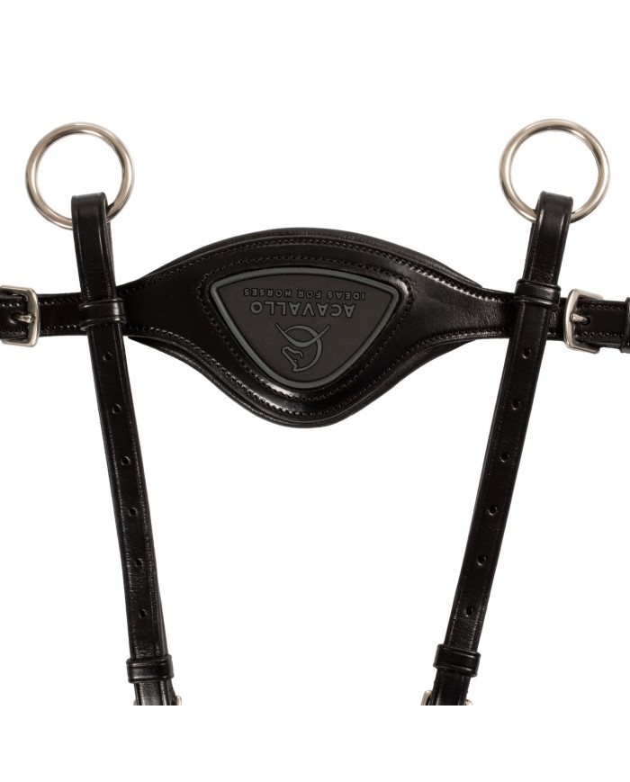 ANATOMICAL LEATHER 5 POINT ATTACHMENT BREASTPLATE