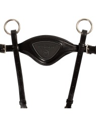 ANATOMICAL LEATHER 5 POINT ATTACHMENT BREASTPLATE