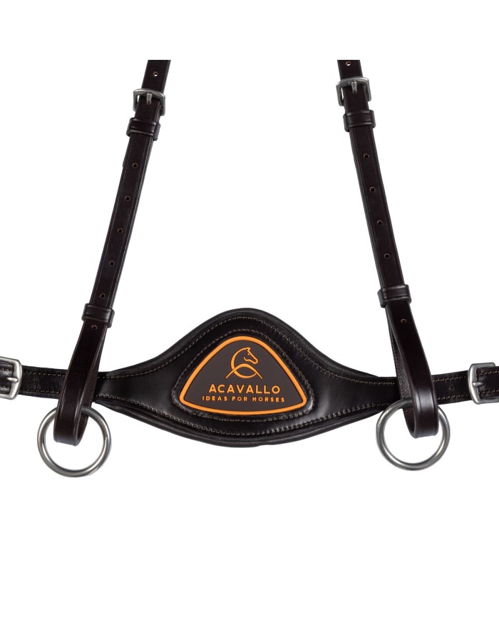 ANATOMICAL LEATHER 5 POINT ATTACHMENT BREASTPLATE
