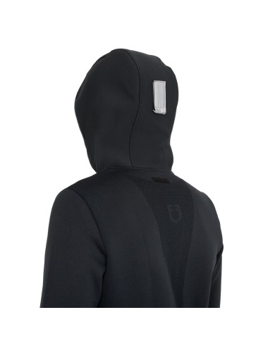 MEN S NYLON+KNIT SEAMLESS HOODIE