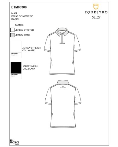 MEN S BASIC COMPETITION POLO SHIRT SS ZIP