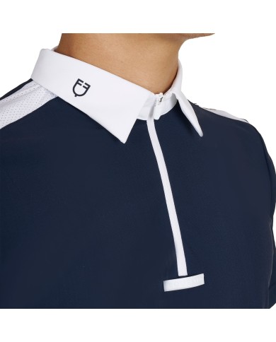 MEN S BASIC COMPETITION POLO SHIRT SS ZIP