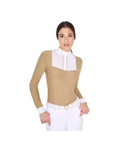 WOMAN COMPETITION LS BUTTONS SHIRT 1/2 COTTON