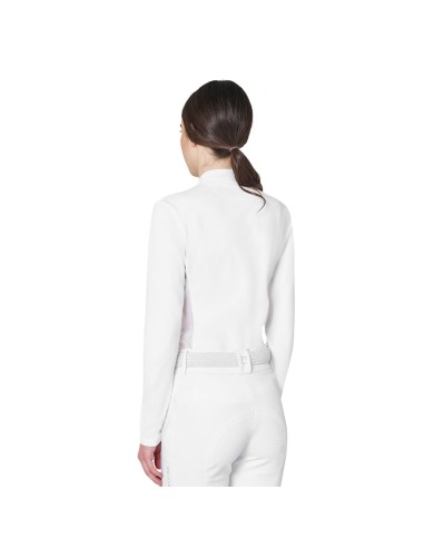 WOMEN S BASIC COMPETITION POLO SHIRT LS ZIP