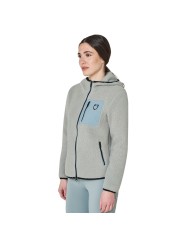 WOMEN S PATCH POCKET TEDDY FULL ZIP JACKET W/HOOD