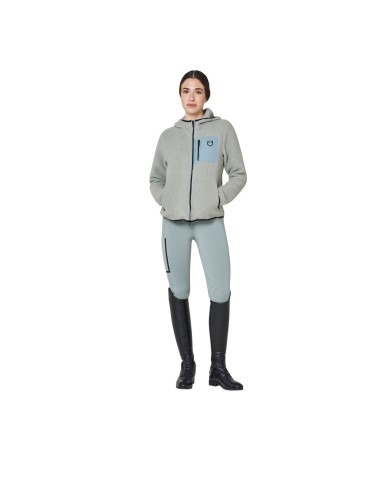 WOMEN S PATCH POCKET TEDDY FULL ZIP JACKET W/HOOD