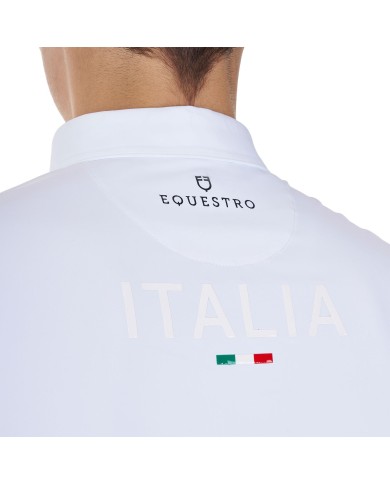 MEN S COMPETITION POLO SS FLAG BUTTONS EQUESTROxFISE