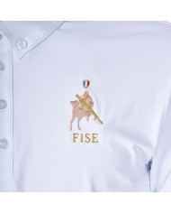 MEN S COMPETITION POLO SS FLAG BUTTONS EQUESTROxFISE