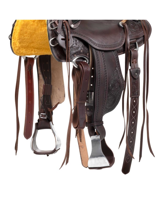 WESTERN WADE RANCH FLOWER TOOLING SADDLE