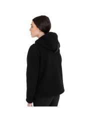 WOMEN S PATCH POCKET TEDDY FULL ZIP JACKET W/HOOD