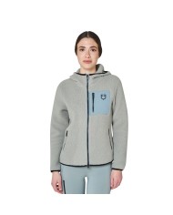WOMEN S PATCH POCKET TEDDY FULL ZIP JACKET W/HOOD