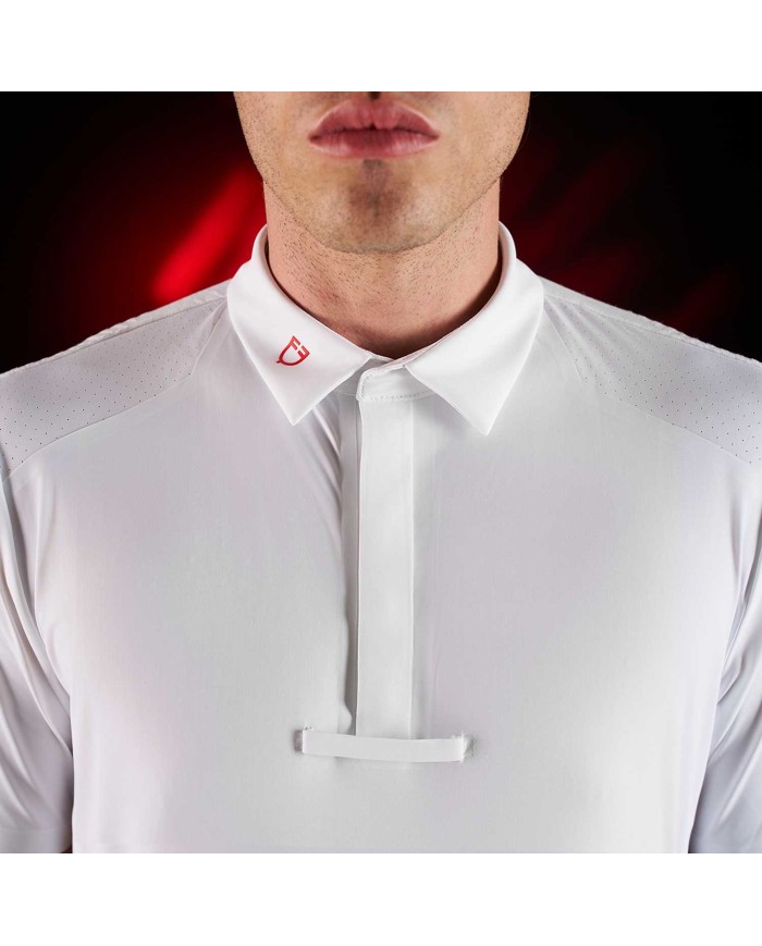 MEN S COMPETITION RIDERTECHNOLOGY POLO SHIRT SS WITH BUTTONS